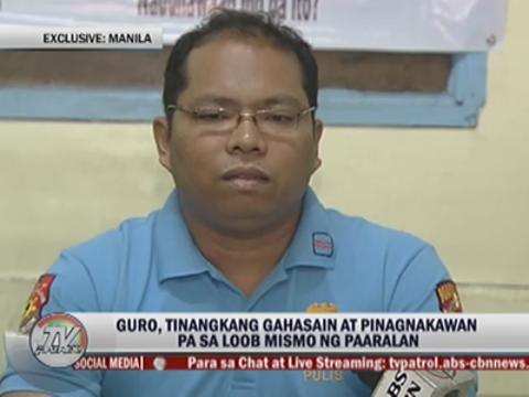 Teacher robbed, almost raped inside school