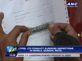 LTFRB, LTO conduct bus inspections in Manila, Quezon, Bicol