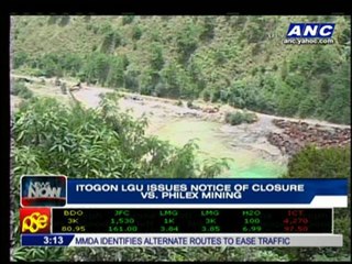 Itogon issues notice of closure vs Philex Mining