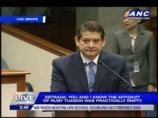 Jinggoy, Guingona face off over 'winning shot' comment