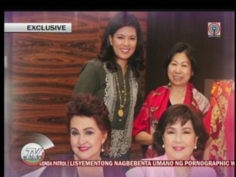Aquino sisters, Imelda Marcos meet at birthday party
