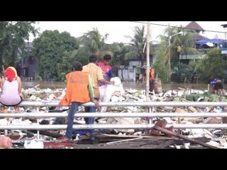 Pintu Air Manggarai Bersih Dari Sampah Pagi Ini