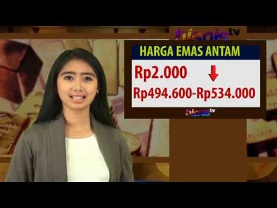 Harga Jual Emas Antam Turun Rp2.000