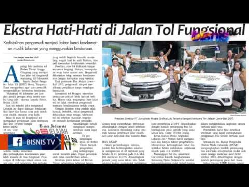Bisnis Pagi Edisi 21 Juni 2017: Deregulasi Aturan Jadi Headline Bisnis Indonesia (2/3)