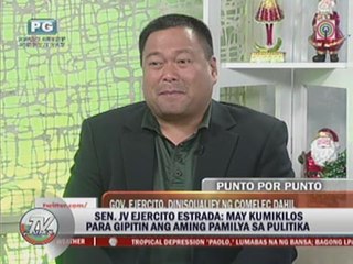 JV rues 'political persecution' of Estrada clan