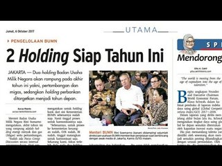 Pembentukan Holding BUMN - Bisnis Pagi Edisi 6 Oktober 2017 (2/3)