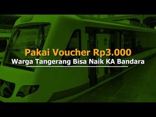 Pakai Voucher Rp3.000, Warga Tangerang Bisa Naik KA Bandara