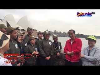 Jokowi Jalan Pagi Bersama 18 Remaja Indonesia di Sydney