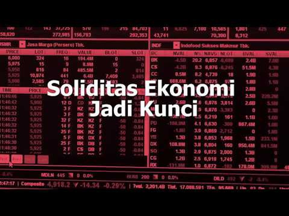 Soliditas Ekonomi Jadi Kunci