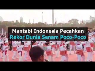 Mantab! Indonesia Pecahkan Rekor Dunia Senam Poco-Poco