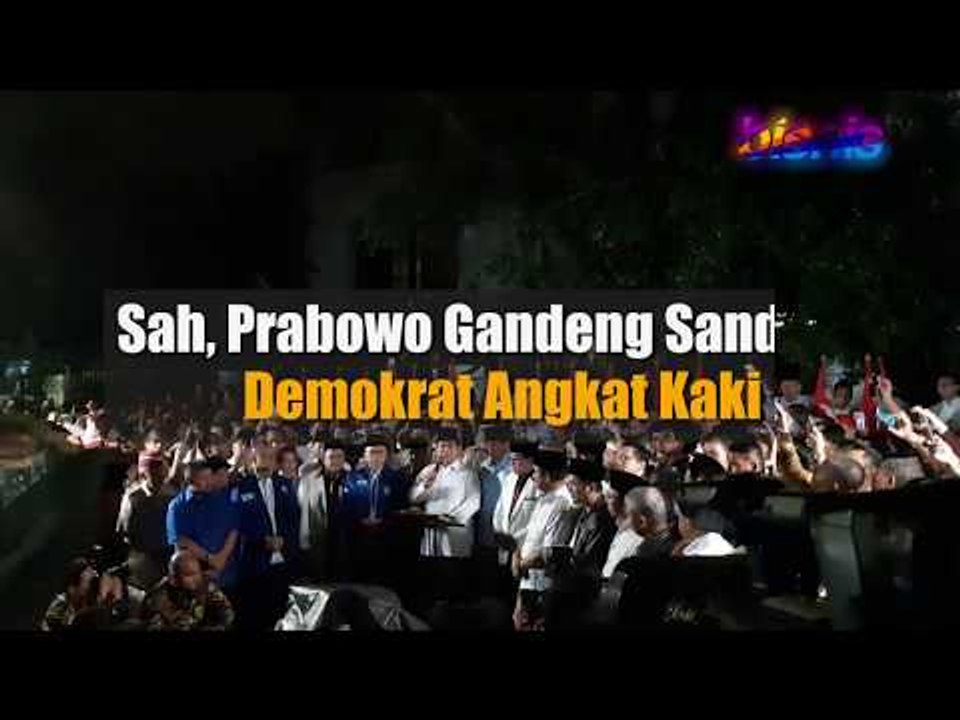 Sah, Prabowo Gandeng Sandiaga, Demokrat Angkat Kaki