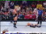 Brock Lesnar F5 sur Randy Orton