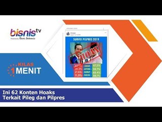 Ini 62 Konten Hoaks Terkait Pileg dan Pilpres
