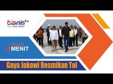Gaya Jokowi Resmikan Tol