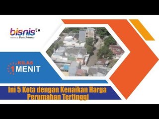 Ini 5 Kota dengan Kenaikan Harga Perumahan Tertinggi