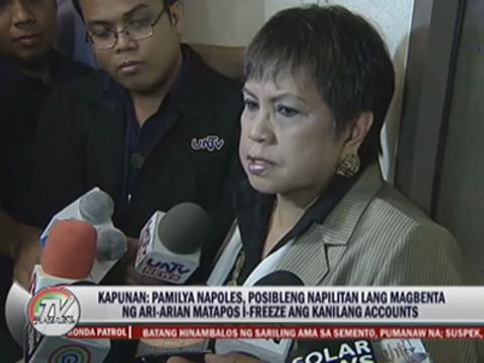 Napoles can sell properties, Kapunan says