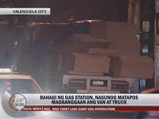 2 dead in Valenzuela gas station fire from 2-truck smashup