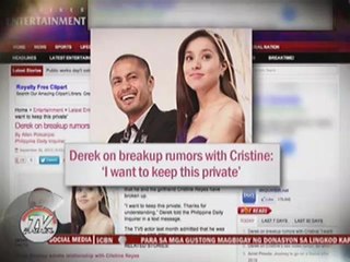 Another girl behind Derek-Cristine break-up?