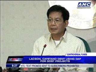 Lacson won't name who got P1B 'pork'