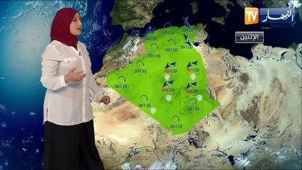 أجواء حارة ودرجات الحرارة تحت معدلها الفصلي/ حالة الطقس ليوم الإثنين 02 سبتمبر 2019