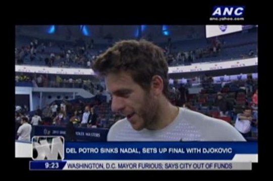 Del Potro sinks Nadal, sets up final with Djokovic