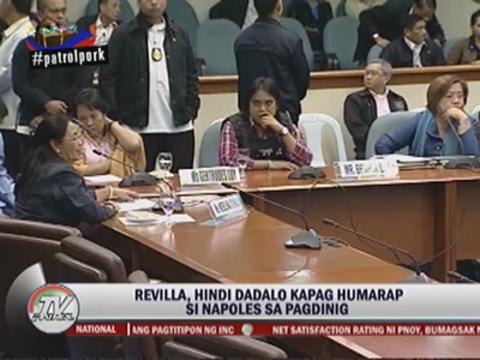 Revilla not afraid of Napoles' possible statements