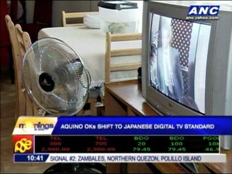 PNoy OKs shift to Japanese digital TV standard