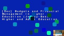 [Doc] Budgets and Financial Management in Higher Education (Jossey-Bass Higher and Adult Education