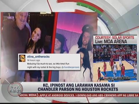 WATCH: KC, Chandler Parsons have 'fun night'