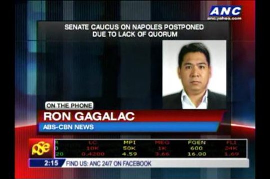 Senate postpones caucus on Napoles subpoena