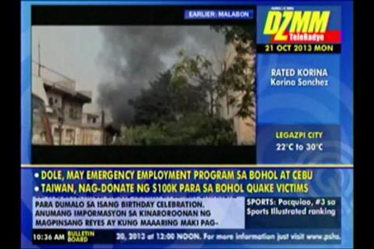 100 families lose homes in Malabon fire