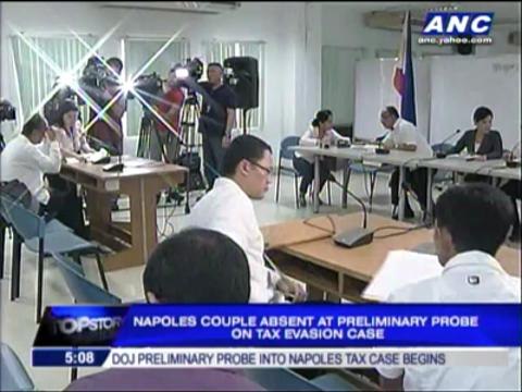 Janet Napoles, husband skip tax case probe