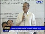PNoy defends handling of Manila hostage crisis