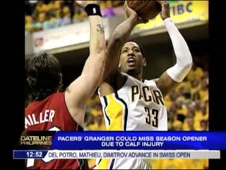 Pacers' Granger could miss season opener due to injury