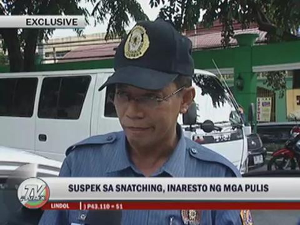 Suspected snatcher caught after wild chase