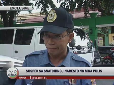 Suspected snatcher caught after wild chase