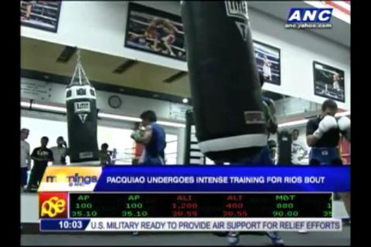 Pacquiao undergoes intense training for Rios bout