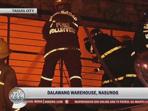 2 warehouses in Taguig in massive blaze