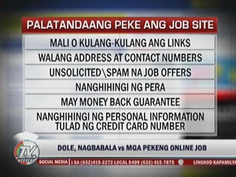 Babala sa mga job hunter na desperado na talagang makakuha ng trabaho. Dumulog sa 'Tapat Na Po' ang isang nabiktima ng pekeng jobsite sa internet.