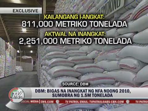 Overimported rice rotting in NFA warehouses