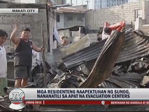 Fire leaves thousands homeless in Makati