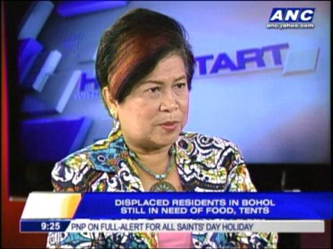 Bohol quake victims need tents, bunkers