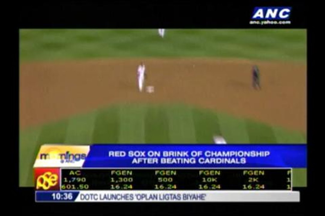 Red Sox one win away from World Series title