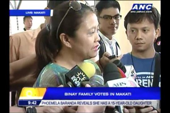 Nancy Binay: Senior citizens love to vote
