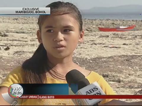 Bohol quake causes beach to rise