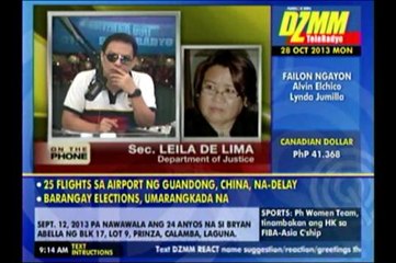 De Lima on Jinggoy: He can leave