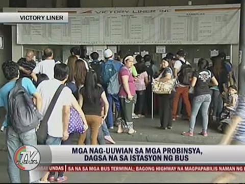 Thousands flock to bus terminals for last-minute rides