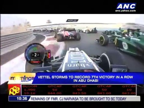 Vettel storms to record 7th straight victory