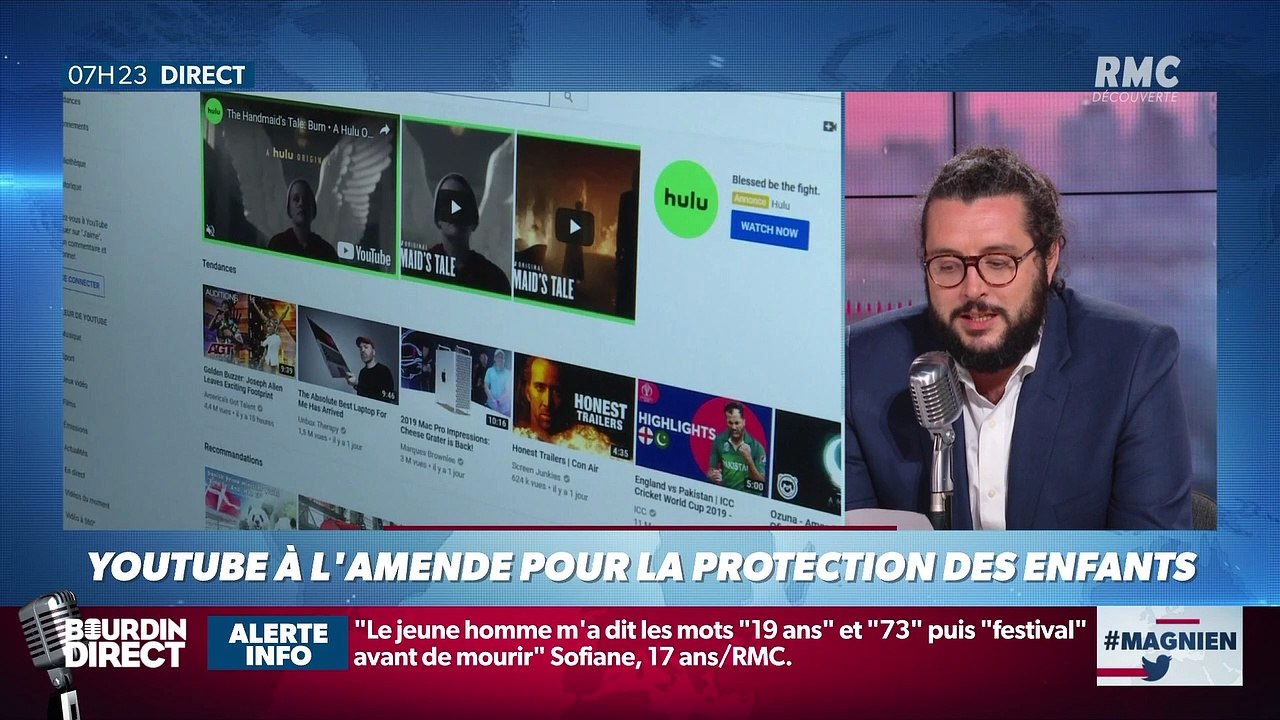 #Magnien, la chronique des réseaux sociaux : Youtube à l'amende pour la protection des enfants - 02/09