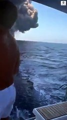 بركان ايطاليا الاخير  volcano stromboli island